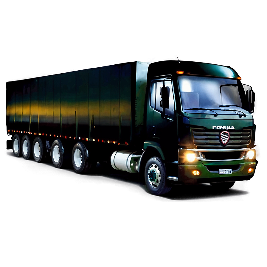 Long Haul Truck Night Drive Png Php91