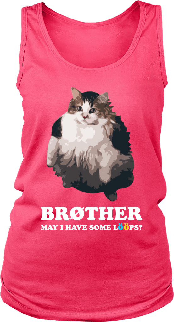 Loops Cat Meme Tank Top