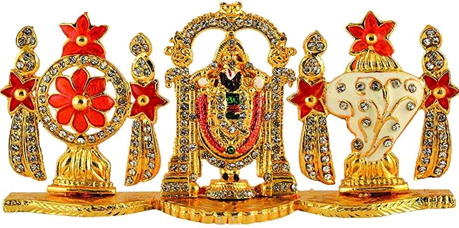 Lord Balaji Idolwith Floral Designs