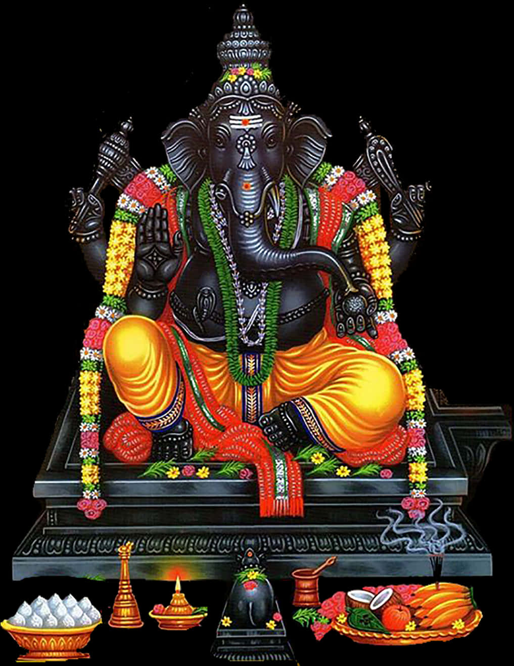 Lord Ganesh Colorful Artwork