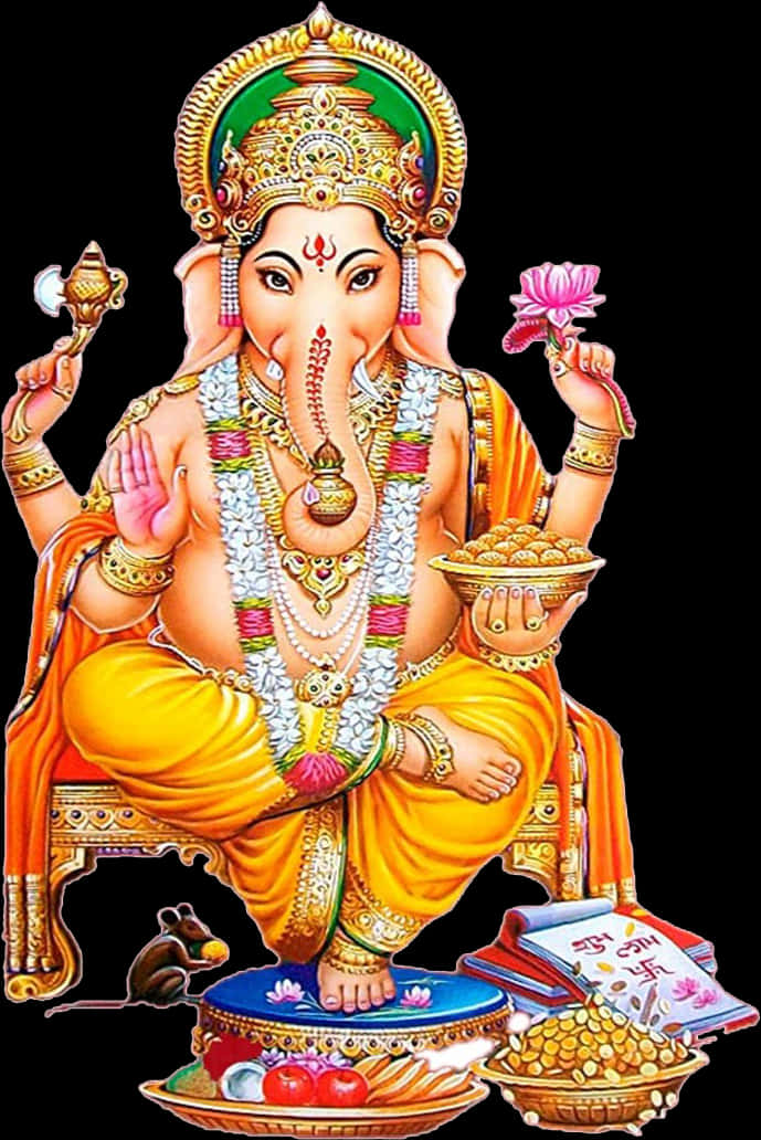 Lord Ganesha Colorful Artwork