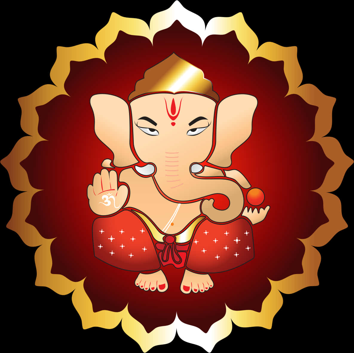 Lord Ganesha Vector Illustration