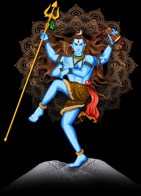 Lord Shiva Dancing Artwork