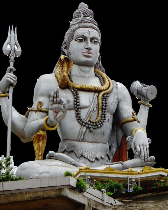 Lord Shiva Statue Majestic Pose