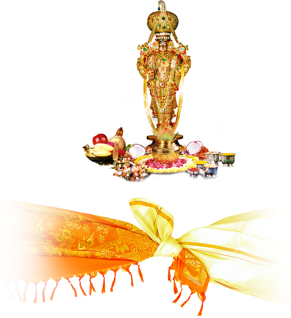 Lord_ Venkateswara_ Statue_and_ Offerings