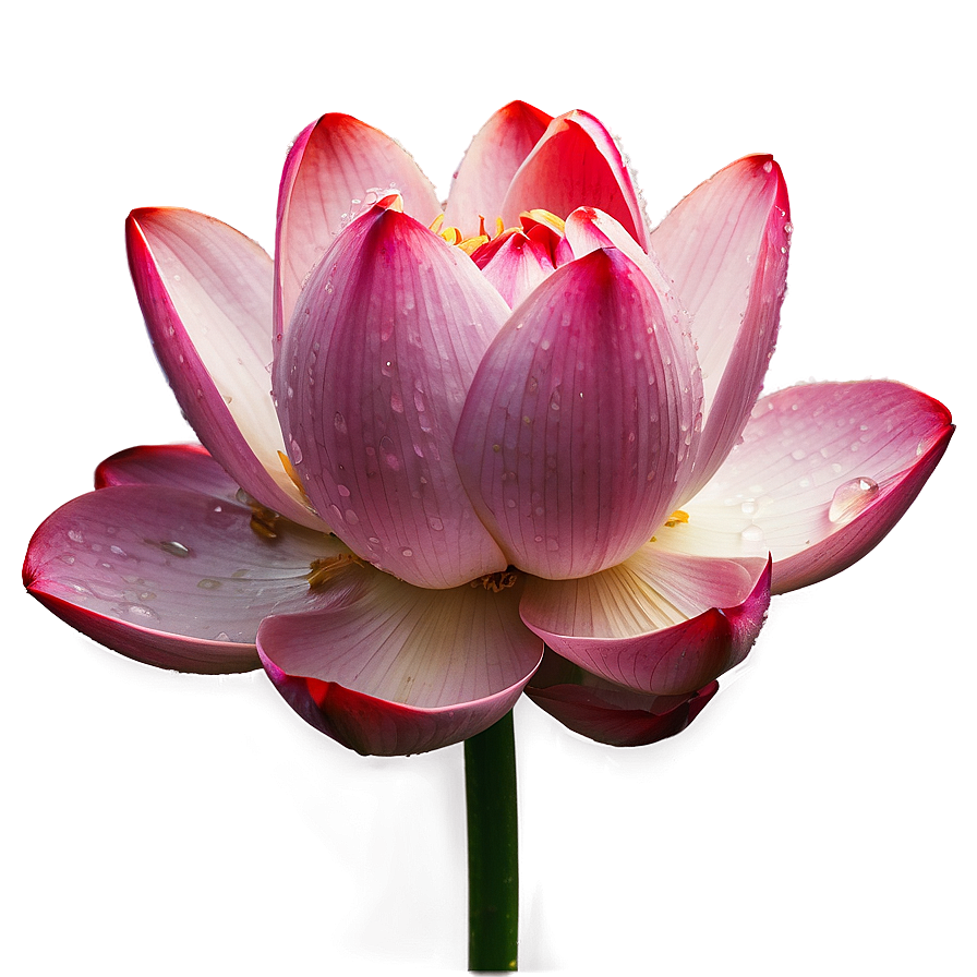 Lotus With Dewdrops Png 05242024