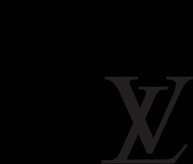 Louis Vuitton Logo Black Background