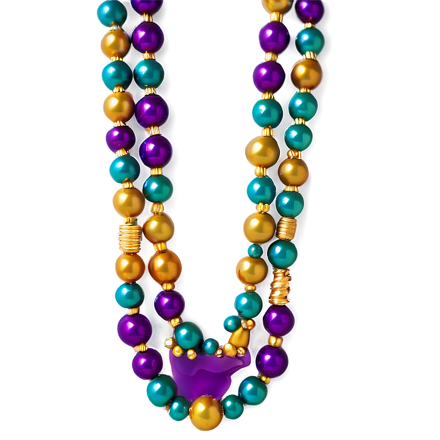 Louisiana Mardi Gras Beads Png Cop