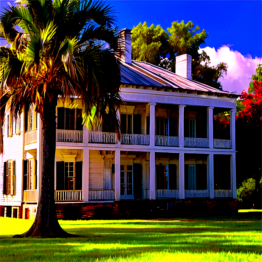 Louisiana Plantation House Png 06122024