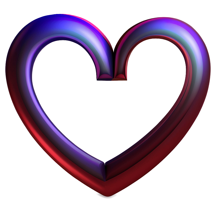 Love Heart Outline Png 83