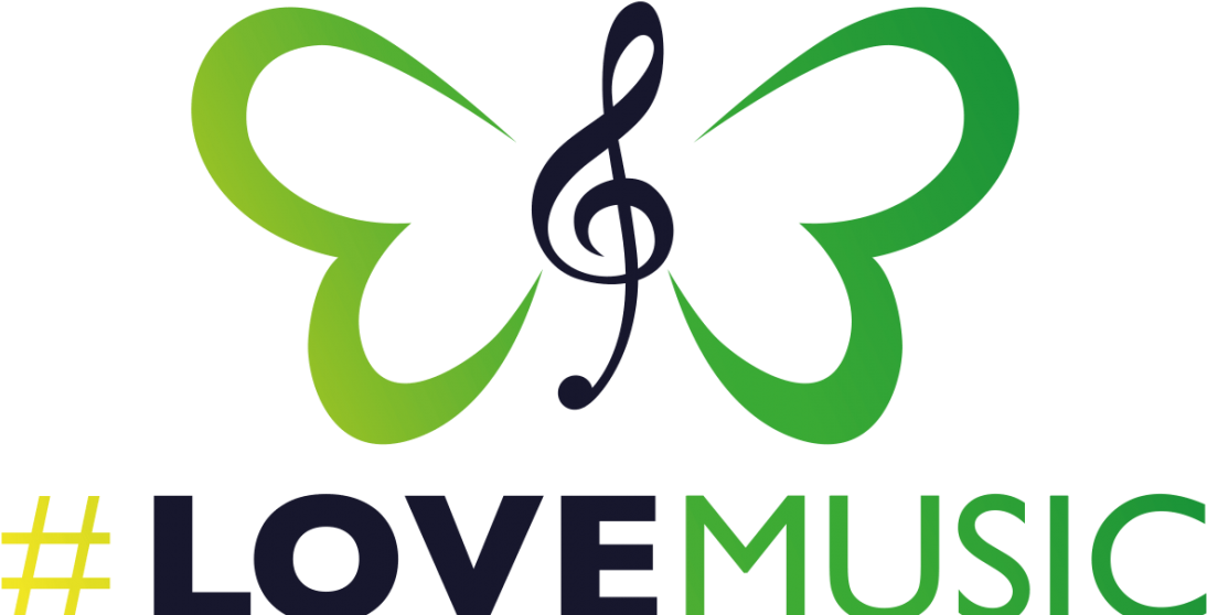 Love Music_ Butterfly_ Note_ Logo