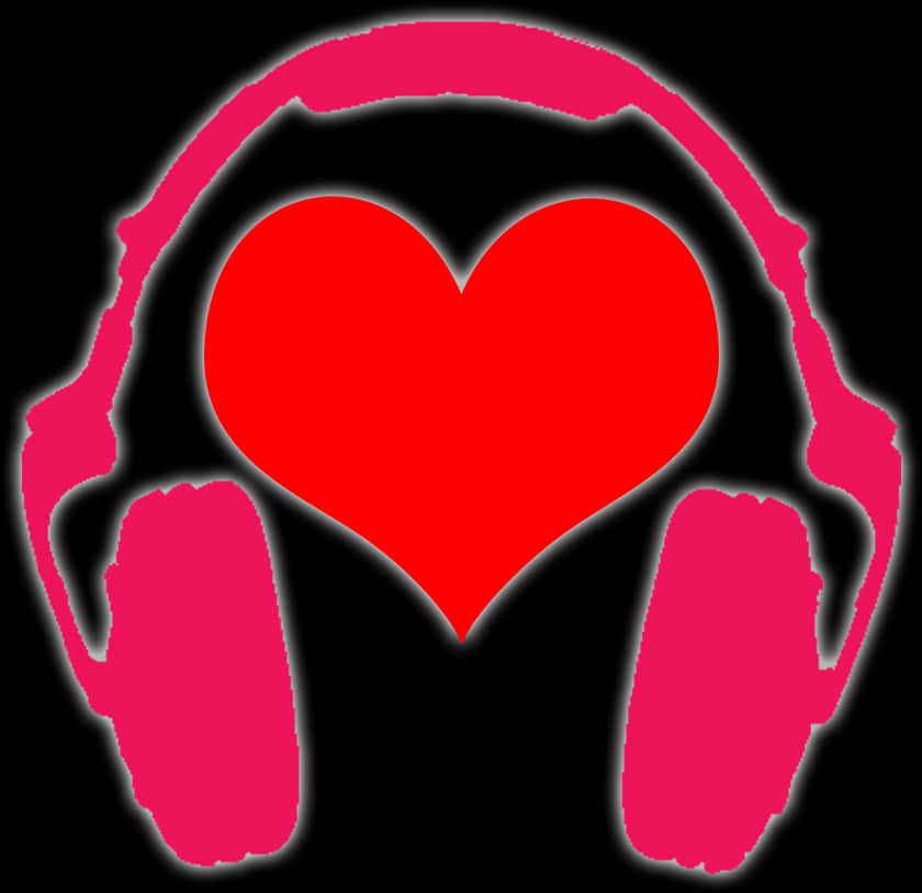 Love Music Headphones Graphic