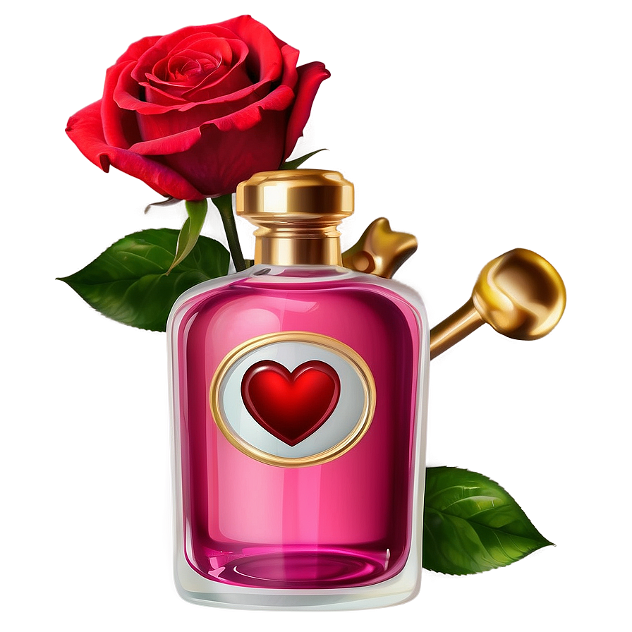 Love Potion With Roses Png 06292024