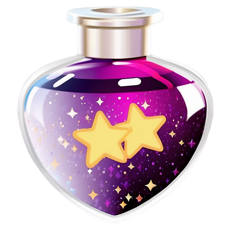 Love Potion With Stars Png 06292024