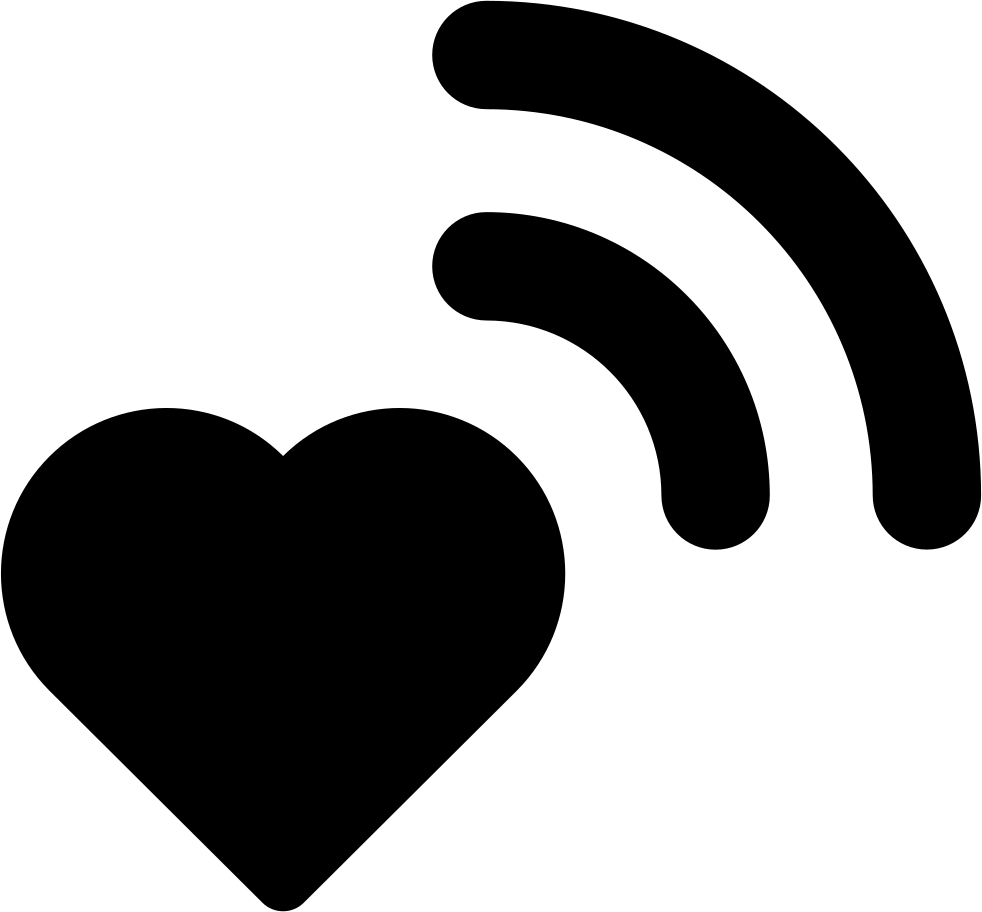 Love Wifi Symbol Graphic