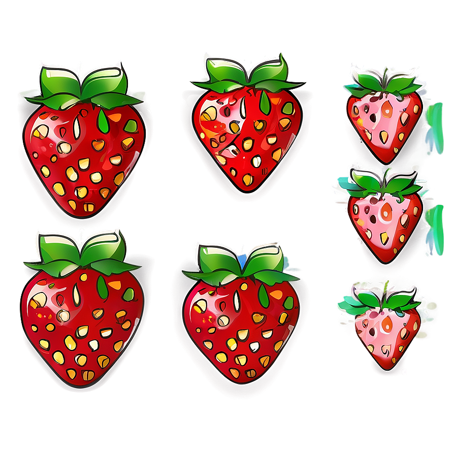 Lovely Strawberry Graphic Png Tkp