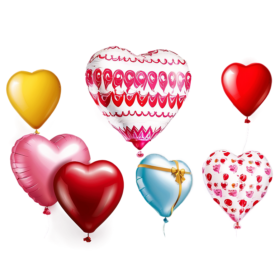 Lovely Valentine's Day Balloons Png 3