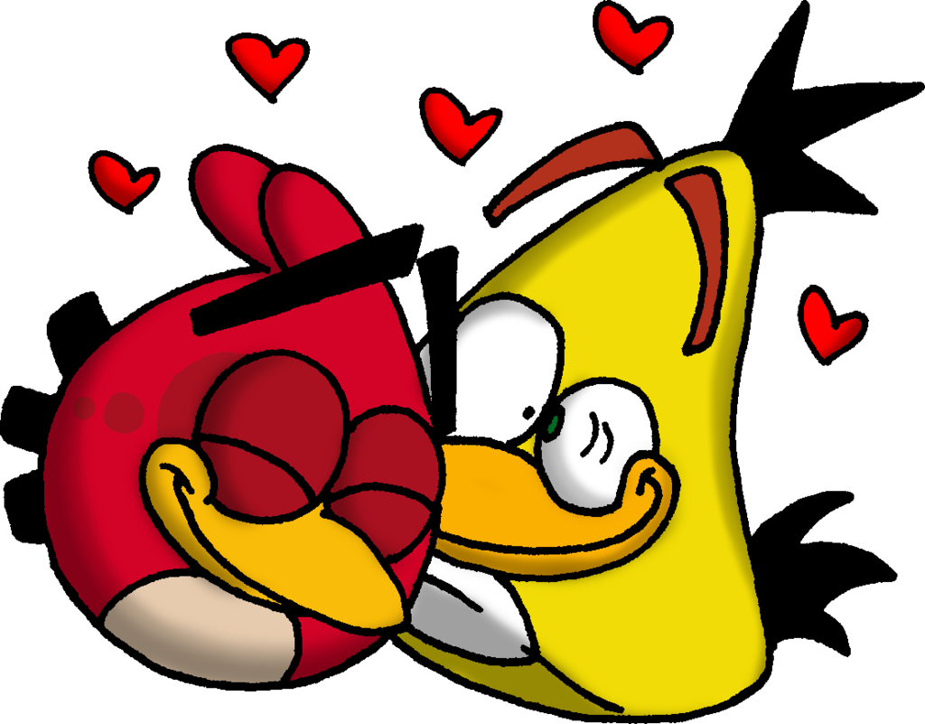 Loving Animated Birds Cartoon