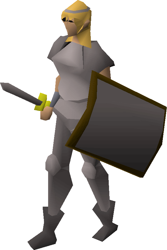 Low Poly Knight3 D Model