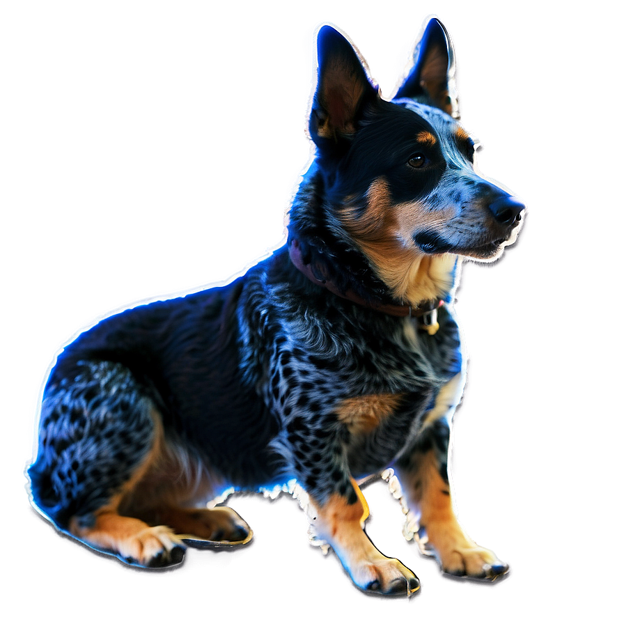 Loyal Blue Heeler Companion Png Xex14