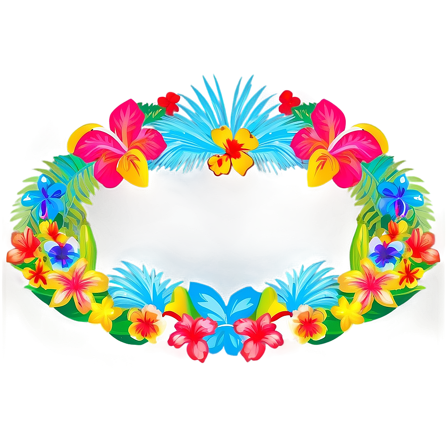 Luau Party Border Png Uoa23