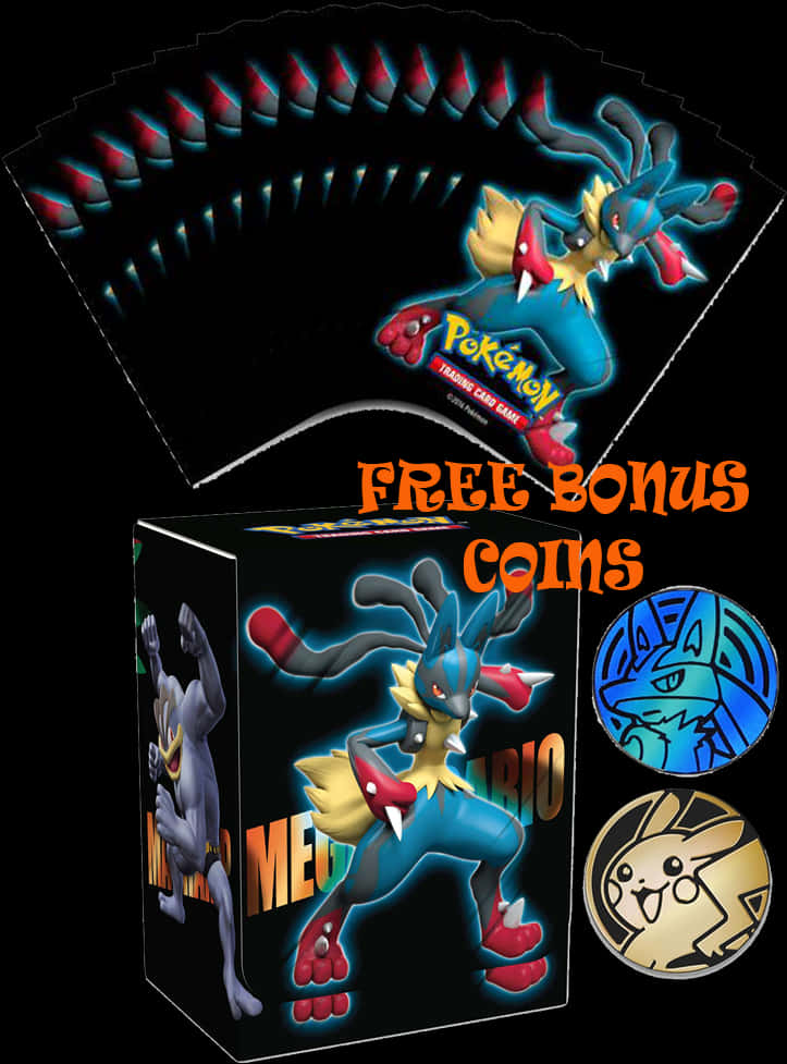 Lucario Pokemon T C G Boxwith Bonus Coins