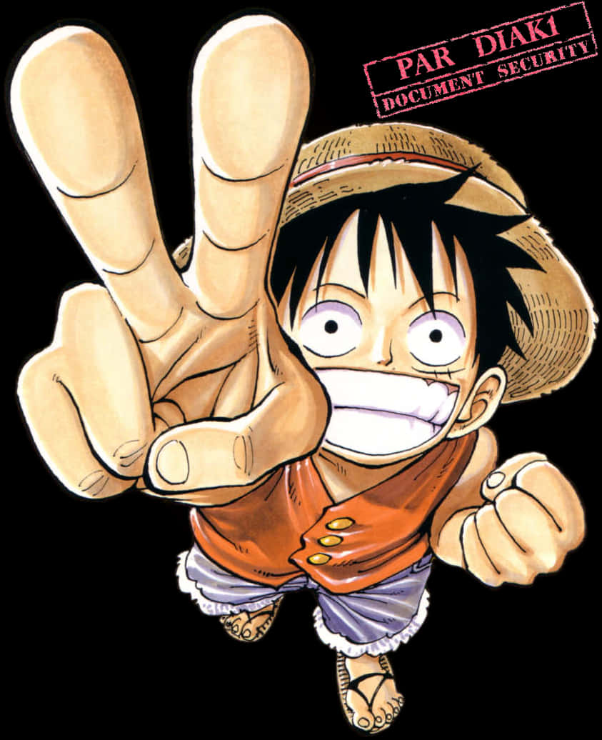 Luffy Victory Pose One Piece