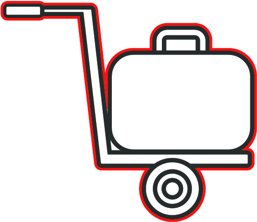 Luggage Trolley Icon