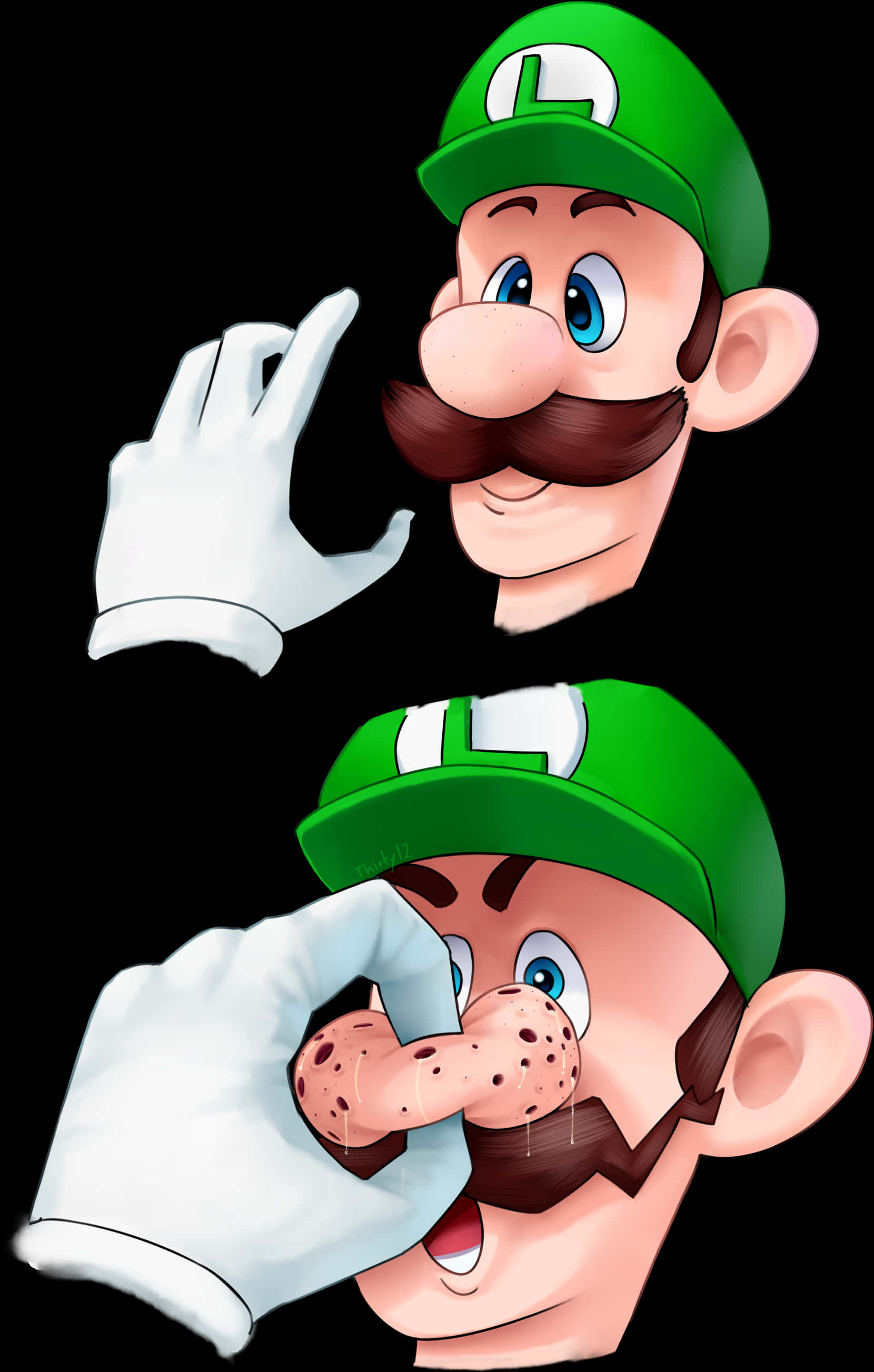 Luigi Expressionsand Gestures