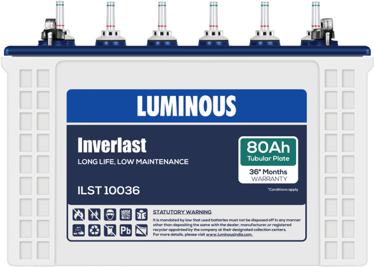Luminous Inverlast Tubular Battery80 Ah