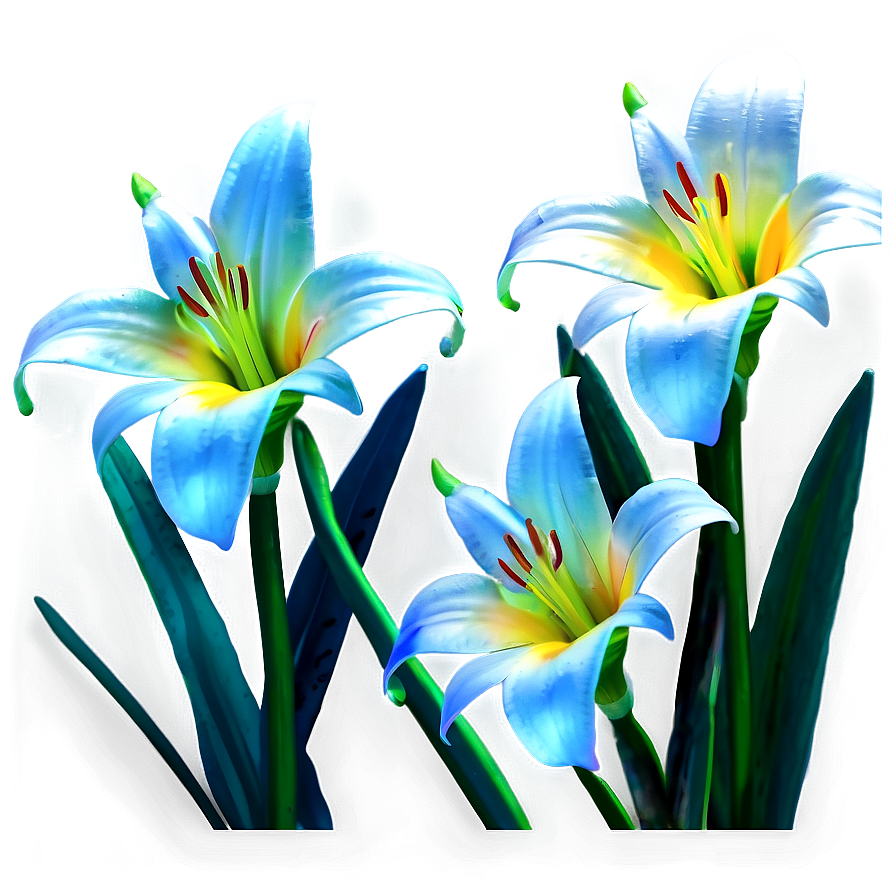 Luminous Lilies Night Scene Png 06282024