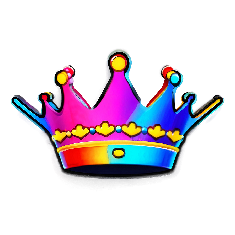 Luminous Neon Crown Symbol Png 06272024