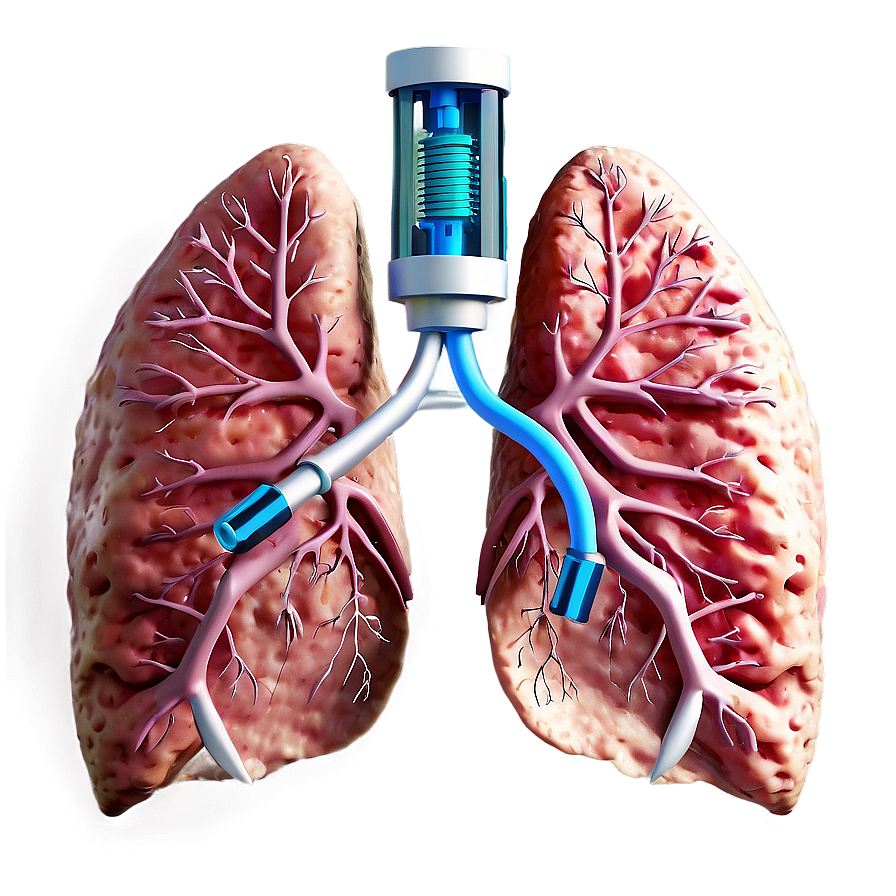 Lungs With Medical Tools Png 11