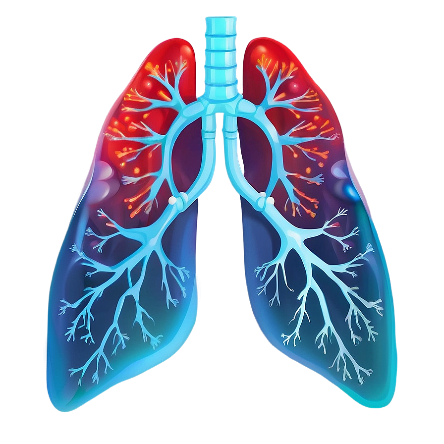 Lungs With Oxygen Molecules Png Aeg33