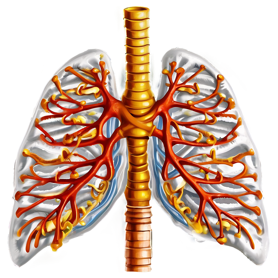 Lungs With Ribcage Outline Png 25