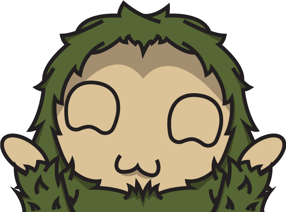 Lurking Green Creature Emote