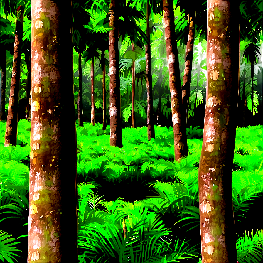 Lush Green Forest Png Qwd