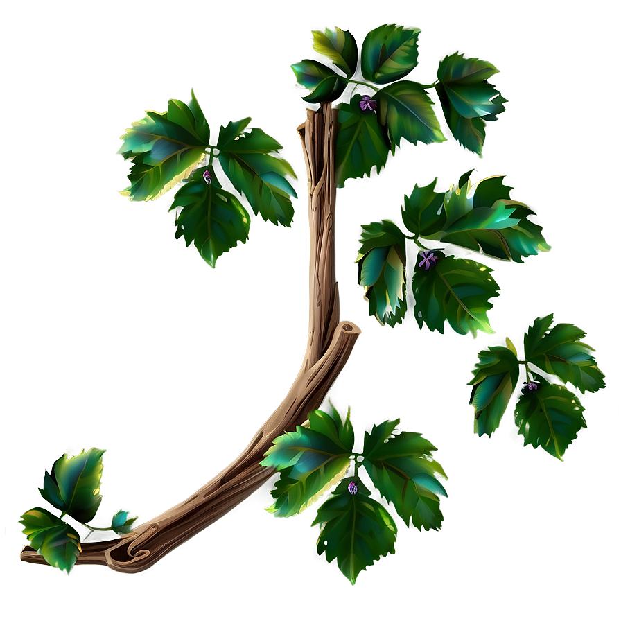 Lush Green Vine Illustration