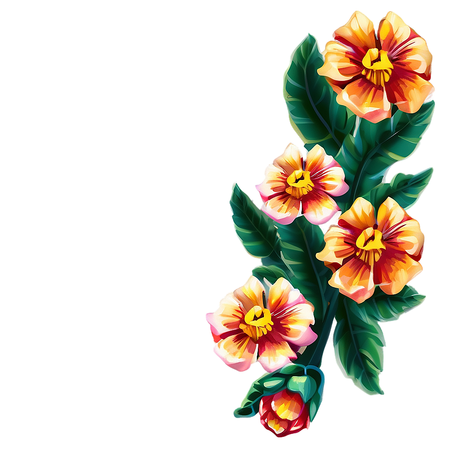 Lush Mexican Flowers Png Lst