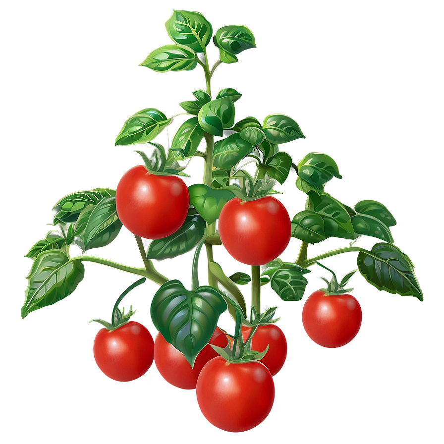 Lush Tomato Plant Png Fcc33