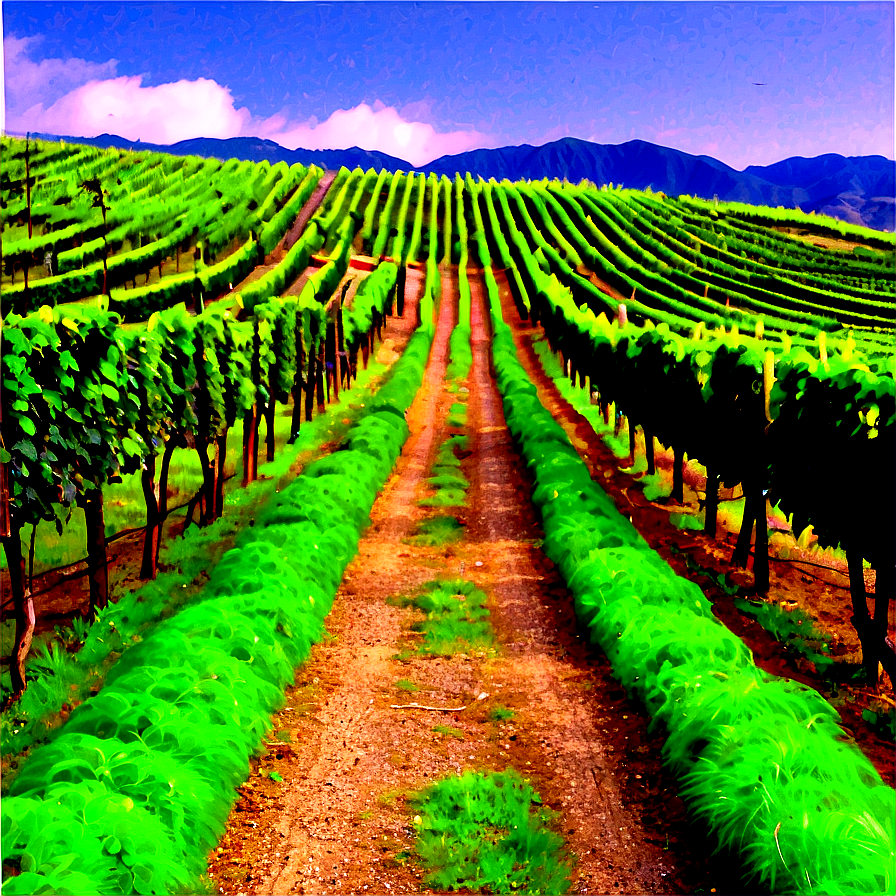 Lush Vineyard Pathway Png 06202024