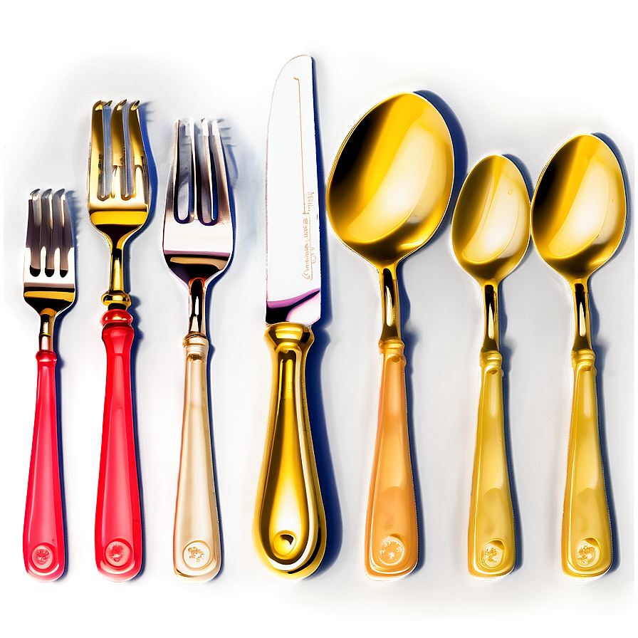 Luxe Dining Utensils Png 06212024