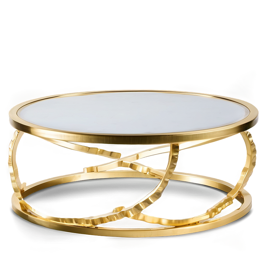 Luxe Gold Coffee Table Png Den