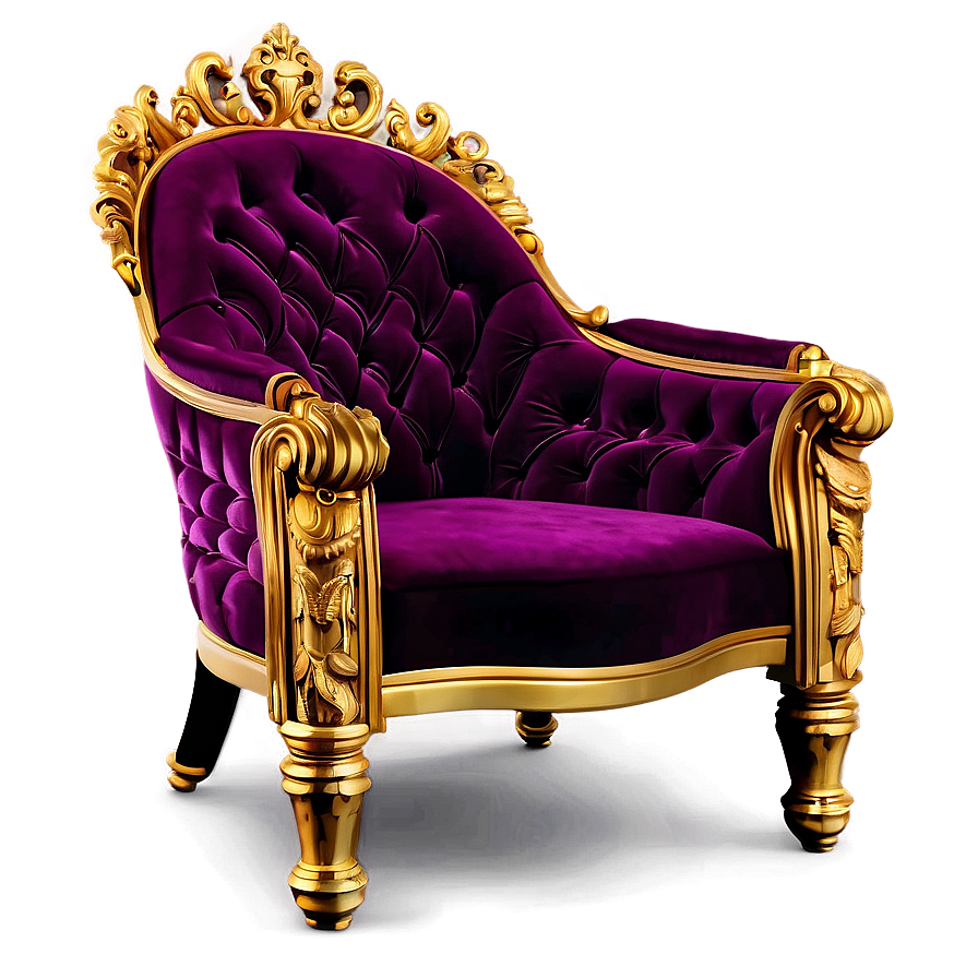 Luxe King's Throne Room Chair Png 06262024