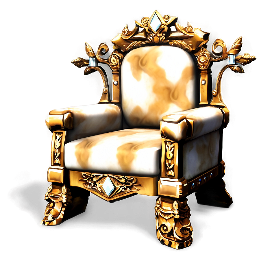 Luxe King's Throne Room Chair Png Rdu