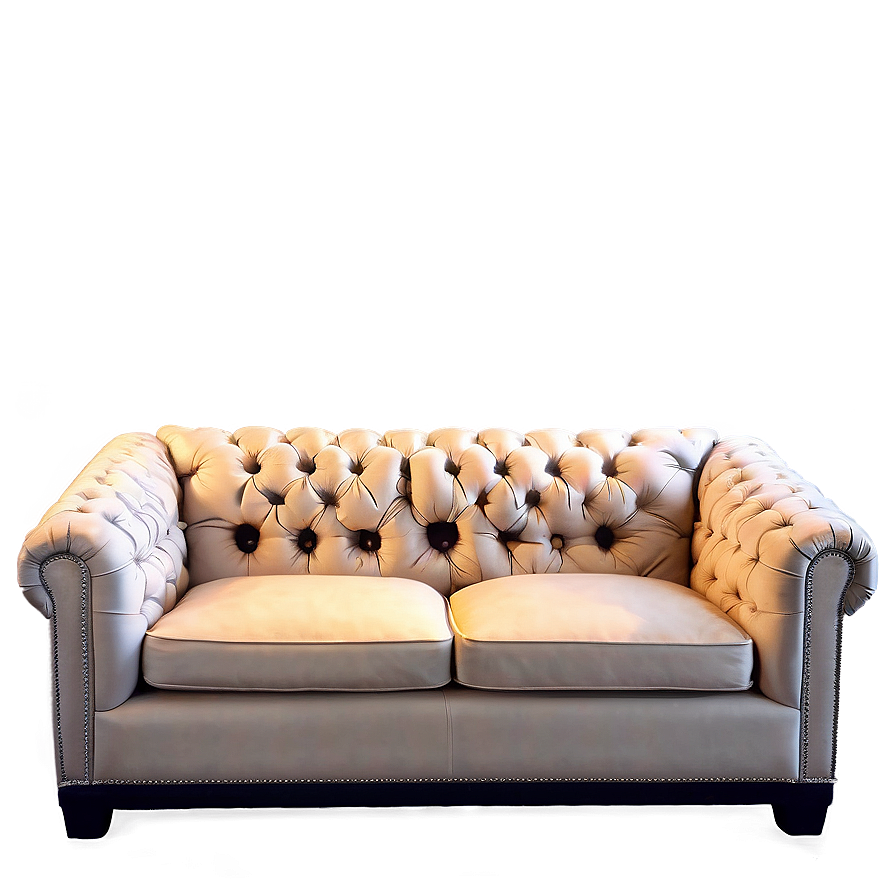 Luxe Tufted Couch Png 05252024