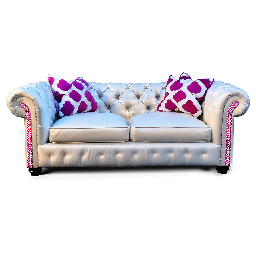 Luxe Tufted Couch Png 60