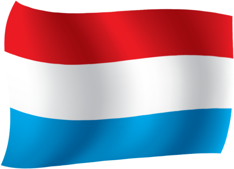 Luxembourg Flag Waving