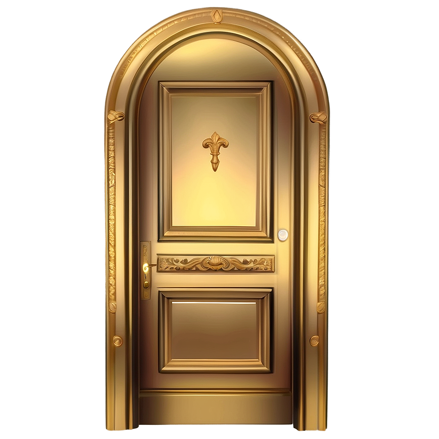 Luxurious Gold Door Png Lcq