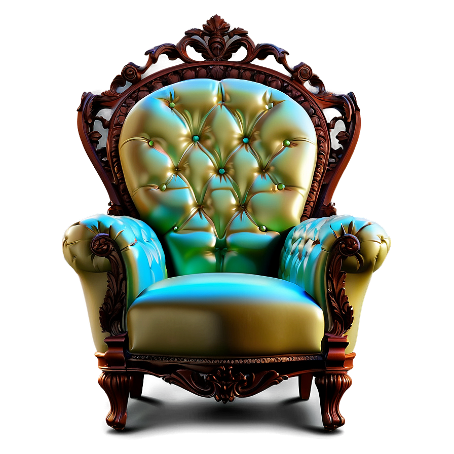 Luxurious King's Lounge Chair Png 06262024